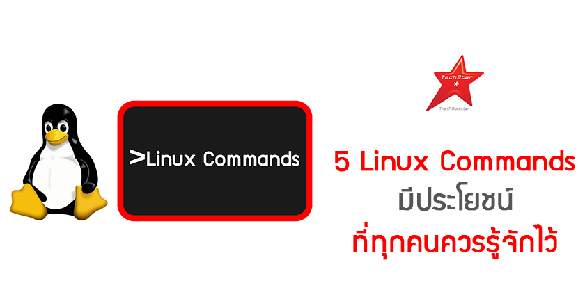 5 Linux Commands มีประโยชน์ ที่ทุกคนควรรู้จักไว้